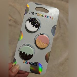 NWT (3) Ice Cream Flavor Mini Popsockets Popminis